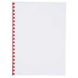 Kunststof kam DIN A4 GBC 8 mm (doos 100), rood