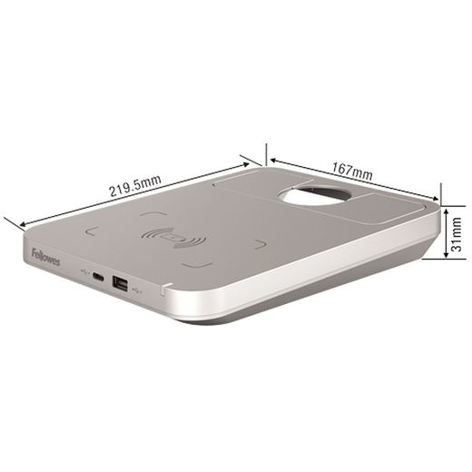 Tallo™ kabelloses Ladegerät Silber