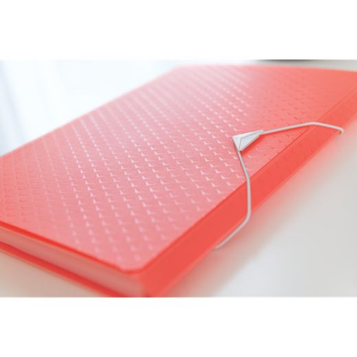 Esselte Colour'Breeze PP accordeonmap. Met 6 verdelers, koraal