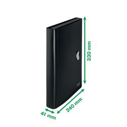 Leitz Recycle accordion folder. P.P. 5 expandable compartments plus 1 fixed front. DIN A4. black