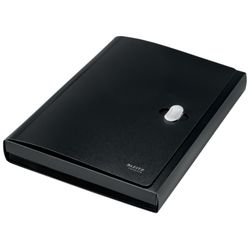 Leitz Recycle accordion folder. P.P. 5 expandable compartments plus 1 fixed front. DIN A4. black