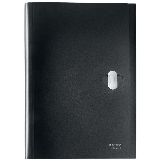 Leitz Recycle accordion folder. P.P. 5 expandable compartments plus 1 fixed front. DIN A4. black