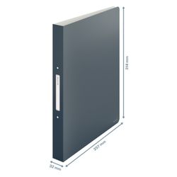 Leitz Cozy ring binder, 2 x 25mm RR, DIN A4, gray