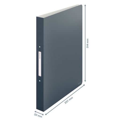 Leitz Cozy ring binder, 2 x 25mm RR, DIN A4, gray
