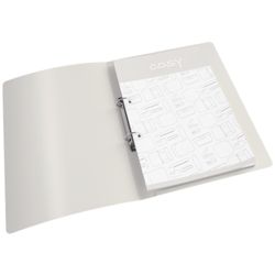 Leitz Cozy ring binder, 2 x 25mm RR, DIN A4, gray