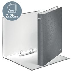 Leitz WOW Ringbinder. 2 D-Ringe 25 mm. DIN A4+ rot