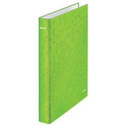 Carpeta anillas Leitz WOW. 2 anillas D 25 mm. DIN A4+ verde