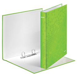 Leitz WOW ring binder. 2 D rings 25 mm. DIN A4+ green