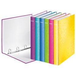 Carpeta anillas Leitz WOW. 4 anillas D 25 mm. DIN A4+ surtidos