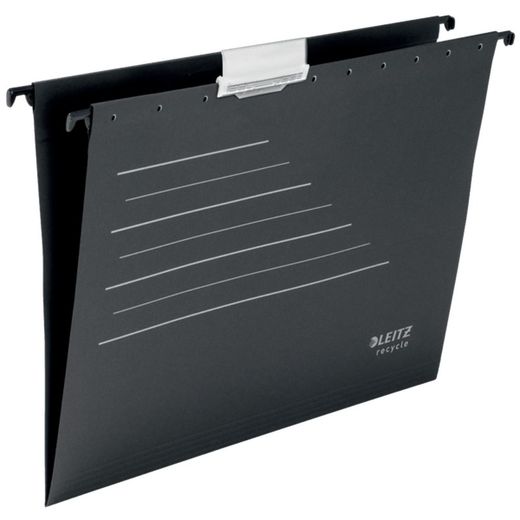 Leitz Recycle Alpha® cardboard hanging folder. vertical access. Spine V. DIN A4.