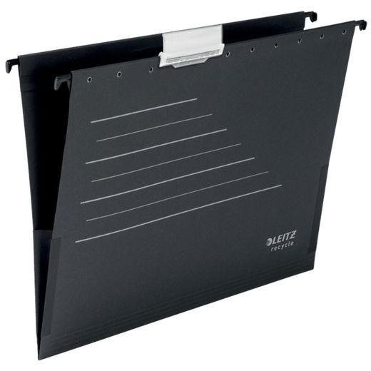 Cartella tascabile da appendere in cartone Leitz Recycle Alpha®. accesso verticale. Dorso V. DIN A4.