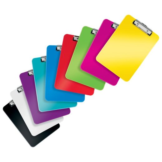 WOW Metallclip-Ordner. Aus PS. DIN A4, rot