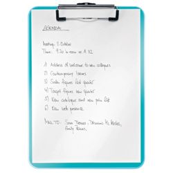 WOW folder with metal clip. Made in PS. DIN A4, turquoise