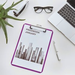 Teczka WOW z metalowym klipsem. Wykonane w PS. DIN A4, fioletowy