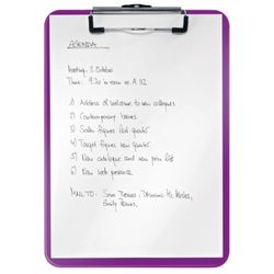 Teczka WOW z metalowym klipsem. Wykonane w PS. DIN A4, fioletowy