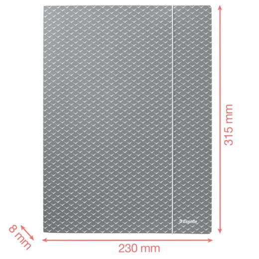 Colour'Breeze A4 cardboard 3-flap folder, coral