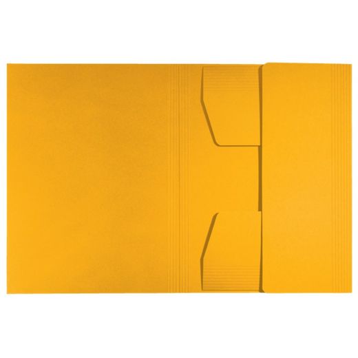 Chemise à 3 rabats en carton Leitz Recycle. 100% recyclable. DIN A4, jaune