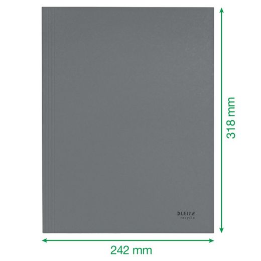 Chemise à 3 rabats en carton Leitz Recycle. 100% recyclable. DIN A4, jaune