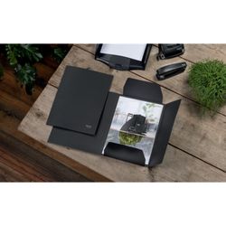 Leitz Genbrugspap 3-klapsmappe. 100% genanvendelig. DIN A4, sort