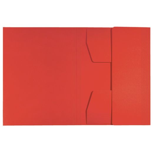 Chemise à 3 rabats en carton Leitz Recycle. 100% recyclable. DIN A4, rouge