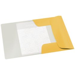 Leitz Cozy 3 flap folder. DIN A4. cardboard, yellow