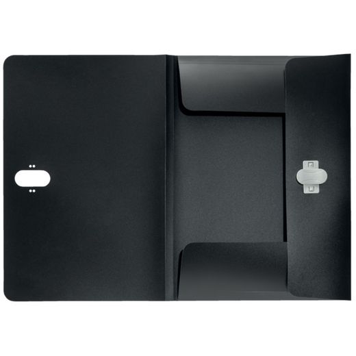 Cartella Leitz Recycle 3 a ribalta. PP Con 3 lembi. DIN A4, nero