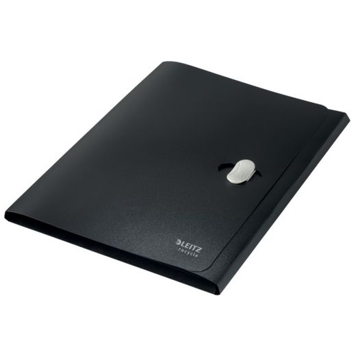 Cartella Leitz Recycle 3 a ribalta. PP Con 3 lembi. DIN A4, nero