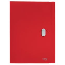 Dossier Leitz Recycle à 3 rabats. PP. Avec 3 rabats. DIN A4, rouge