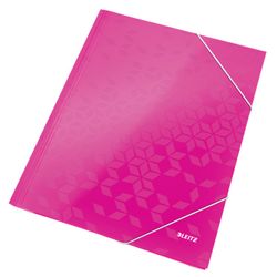 WOW 3 Klappenmappe. DIN A4. Karton, fuchsia