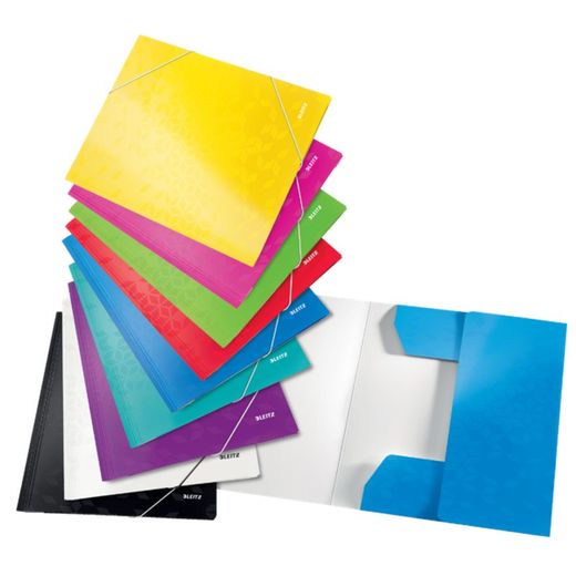 WOW 3-Klappen-Ordner. DIN A4. Karton, rot