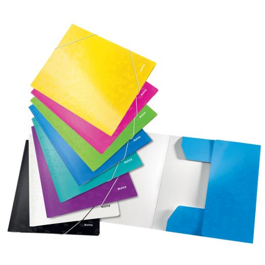 Carpeta de 3 solapas WOW. DIN A4. Cartón, verde