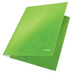 Carpeta de 3 solapas WOW. DIN A4. Cartón, verde