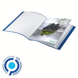 Dossier de 40 couvertures Leitz Recycle. PP DIN A4, bleu