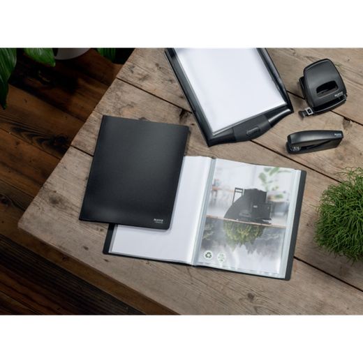 Cartella da 40 copertine Leitz Recycle. PP DIN A4, nero