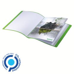 Dossier de 40 couvertures Leitz Recycle. PP DIN A4, vert