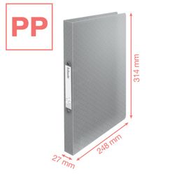 Esselte Colour'Breeze PP ringband. 2 ronde ringen van 25 mm. DIN A4, blauw