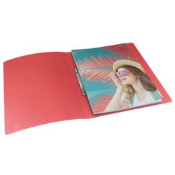 Esselte Colour'Breeze PP ring binder. 2 round rings of 25 mm. DIN A4, coral