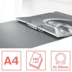 Esselte Colour'Breeze PP ring binder. 2 round rings of 25 mm. DIN A4, assorted