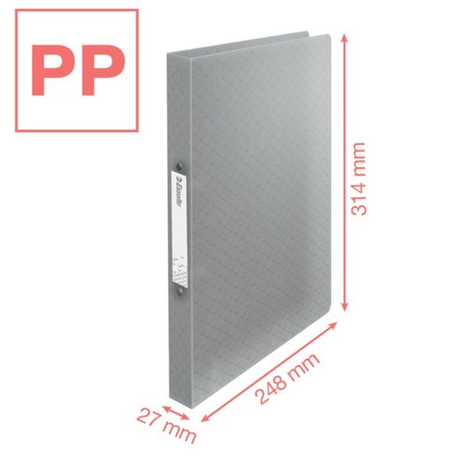 Esselte Colour'Breeze PP ring binder. 2 round rings of 25 mm. DIN A4, green