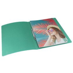 Esselte Colour'Breeze PP ring binder. 2 round rings of 25 mm. DIN A4, green