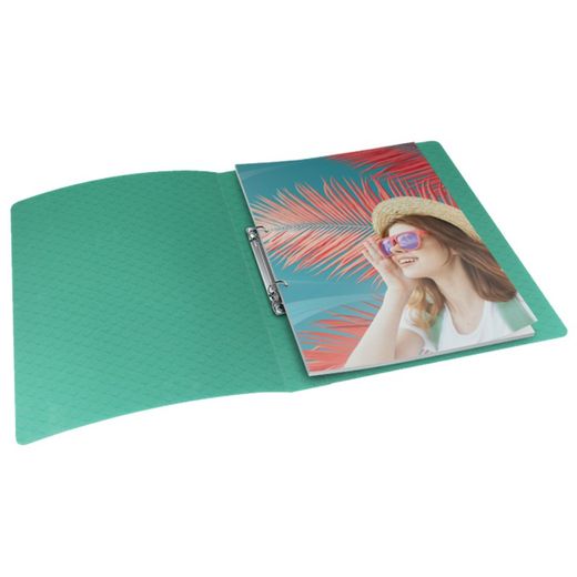 Esselte Colour'Breeze PP ring binder. 2 round rings of 25 mm. DIN A4, green