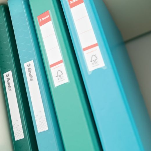 Esselte Colour'Breeze PP ring binder. 4 round rings of 25 mm. DIN A4, lavender