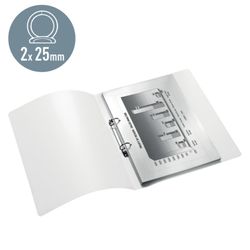 WOW-Ringbinder. PP. 2 runde Ringe von 25 mm. DIN A4, rot