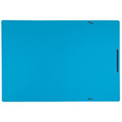 Dossier en carton avec gommes Leitz Recycle. 100% recyclable. DIN A4, bleu