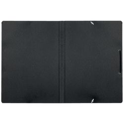 Pappmappe mit Leitz Recycle Gummibändern. 100 % recycelbar. DIN A4, schwarz