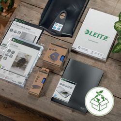 Φάκελος από χαρτόνι με γόμες Leitz Recycle. 100% ανακυκλώσιμο. DIN A4, κόκκινο