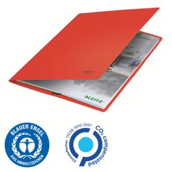 Φάκελος από χαρτόνι με γόμες Leitz Recycle. 100% ανακυκλώσιμο. DIN A4, κόκκινο