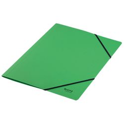 Dossier en carton avec gommes Leitz Recycle. 100% recyclable. DIN A4, vert