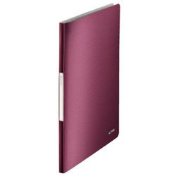 Carpeta de fundas Style. PP. 40 fundas. DIN A4, rojo granate