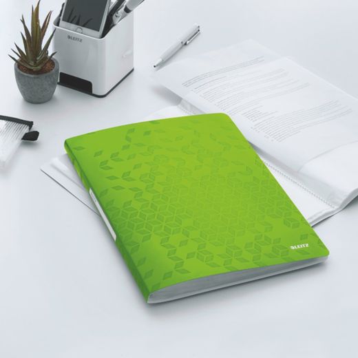 WOW sleeve folder. P.P. 40 covers. DIN A4, green